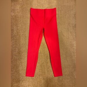 Savage Fenty athletic leggings with stitch detail. Size:XL color:Red